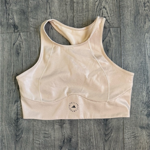 Adidas x Stella McCartney Shiny Recycled Cropped Bra - Picture 4 of 6